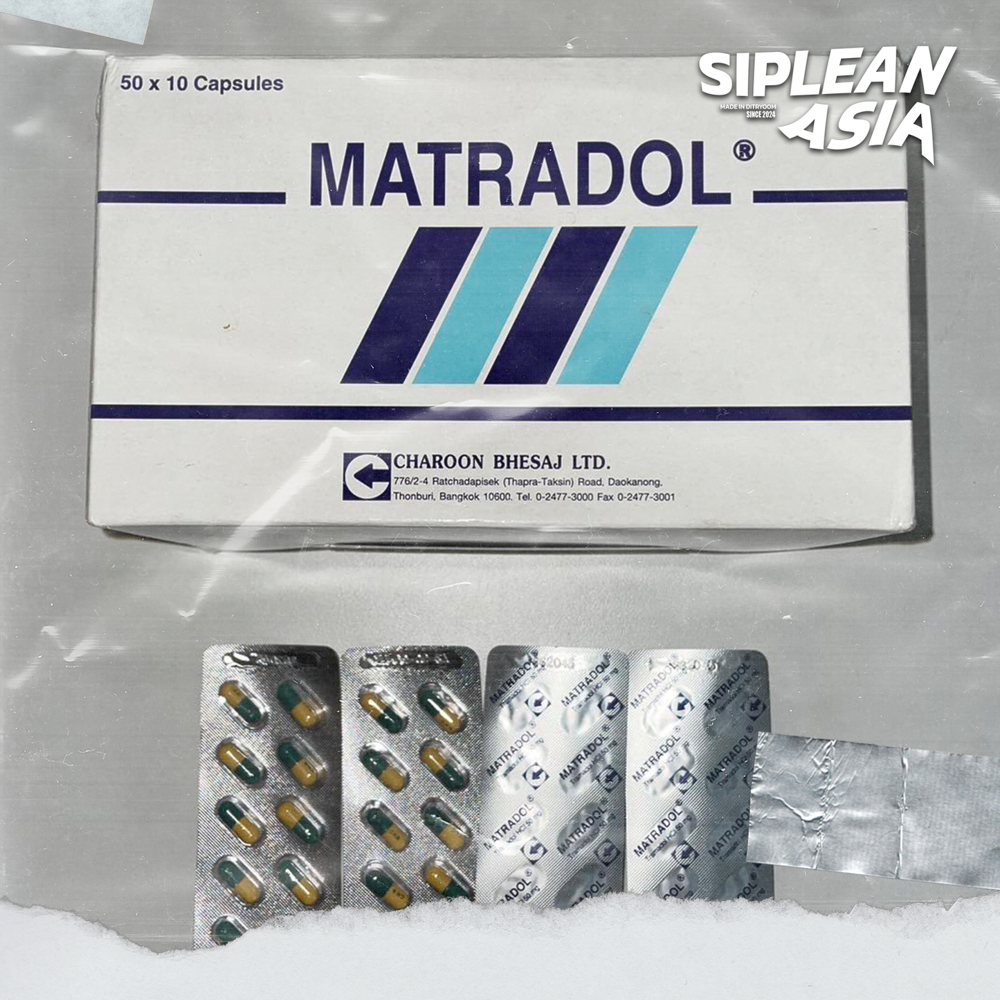 Tramadol 50 mg (ยกกล่อง ราคาส่ง)